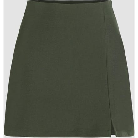Hoge Taille Zijsplit Rok