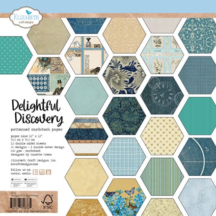 ECD papierblok Delightful discovery 12x12 dubbelzijdig