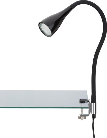 BRILONER Elasti - Klemlamp - bedlamp - met snoer - met AAN/UIT schakelaar - klemspot flexibele - warm wit 3000K - 3W - 250 lm - IP20