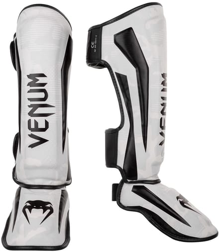 Venum Elite Scheenbeschermers Camo Wit Zwart