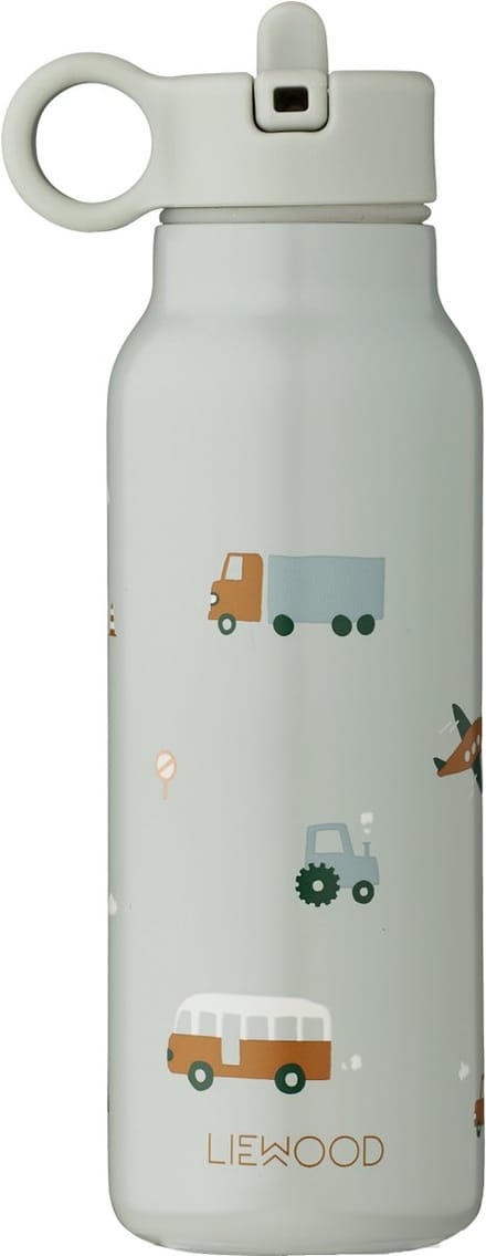 Liewood Falk Waterfles - 350 ml - Vehicles/Dove Blue Mix