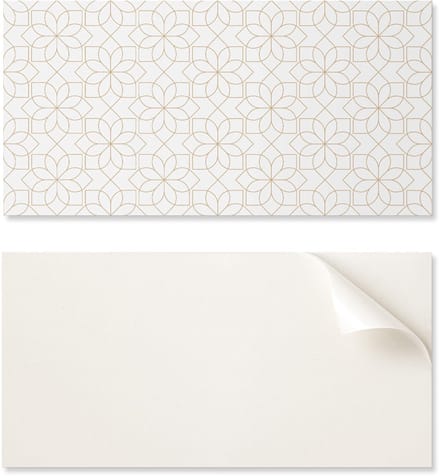 Esthetisch vinylbehang met print, 120x60 cm, geometrisch bloemenpatroon