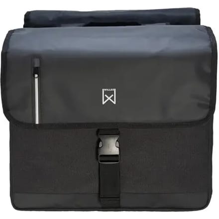 Willex - Dubbele Canvas Bisonyl Tas - 30 Liter - Universele Bevestiging - Zwart/Zwart