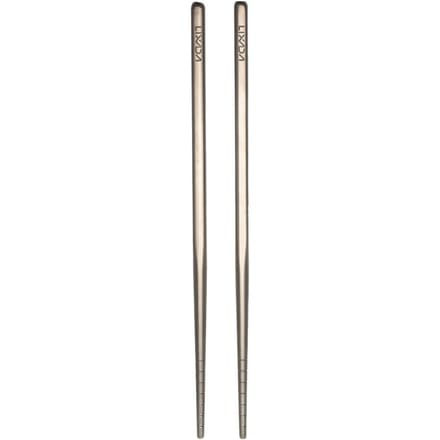 Lixada Titanium eetstokjes Lichtgewicht Outdoor Camping kookgerei Backpacken 195mm gray