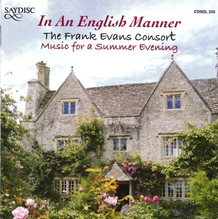The Frank Evans Consort - In An English Manner (CD)