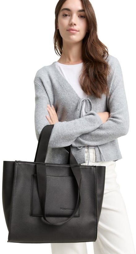 TOM TAILOR shopper Aisha Zip Shopper Black zwart
