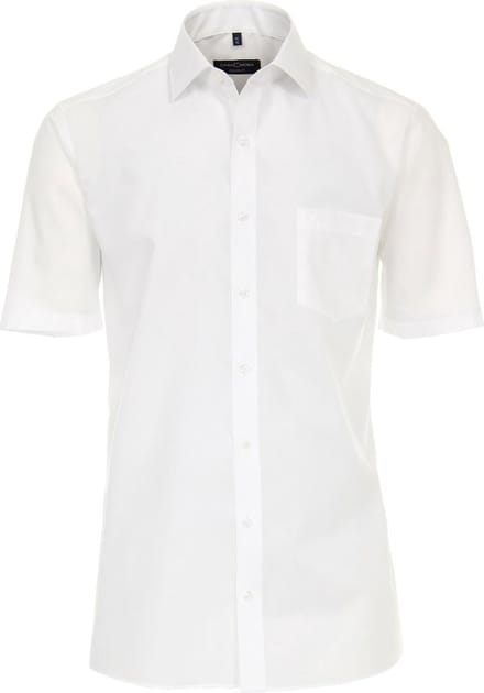 CASA MODA modern fit overhemd - korte mouw - wit - Strijkvriendelijk - Boordmaat: 48 (EU maat: 3XL)