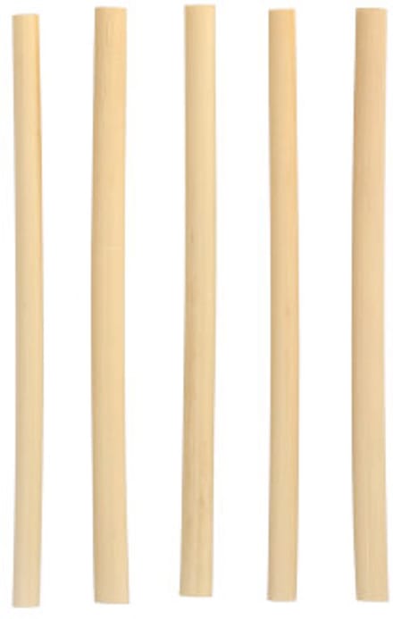 100 Cocktail drinkrietjes riet pure Ø 7 mm · 15 cm