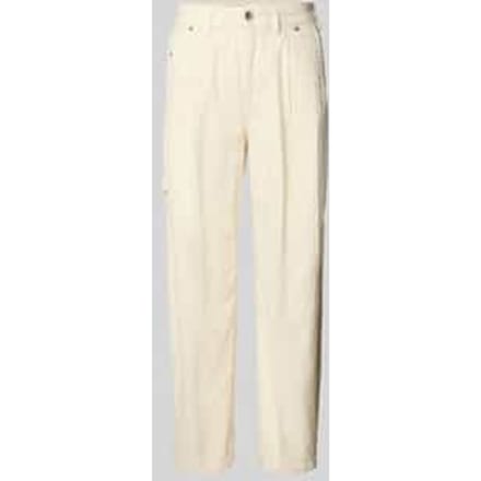 Tapered fit broek met structuurmotief, model 'QUALIFY'
