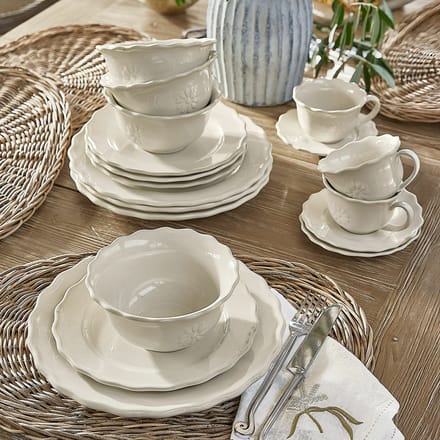 LOBERON Servies set van 30 Mallevesse wit