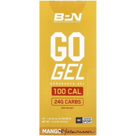 BPN, Go Gel, Endurance Gel, Mango, 10 Pakjes, 41g (1,45 oz) Elk