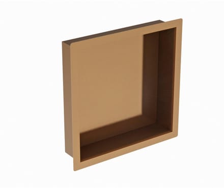FugaFlow Eccelente Acces Inbouwnis - 30x30x7cm - Geborsteld koper