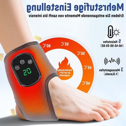 Voetmassager - Voetmassage apparaat - Ontspanning thuis - Compact ontwerp - 13.5 x 9 x 20 cm - Wit