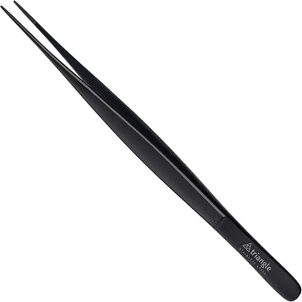 Triangle 15 cm Precisiepincet – Mat Zwart – Ideaal voor Bordopmaak