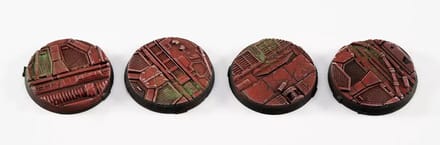 Infinity Nomad Crew Deck Bases Pre-Painted (4x 40mm Round)