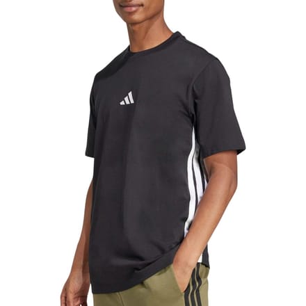 T-shirt van eenvoudige jersey adidas Essentials 3-Stripes
