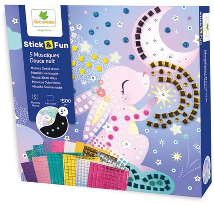 Sycomore mozaïek speelgoed Stick'N Fun Douce nuit creatief knutselen.