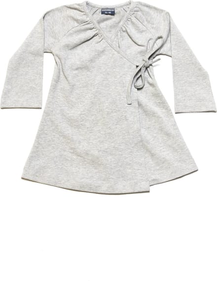 Silky Label jurkje stunning grey - lange mouw - maat 62/68 - grijs