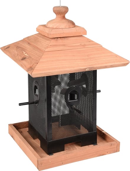 Flamingo Voedersilo Leya Hout Noten
