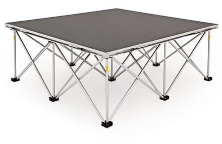 1 m x 1 m Draagbare Podiumset van Gear4music, 40 cm