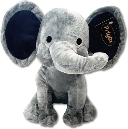 Prigta - Knuffeldier - Olifant knuffel - Grijs - 25 cm - Pluche / baby cadeau