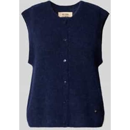 Regular fit cardigan van elastische alpacamix met knoopsluiting