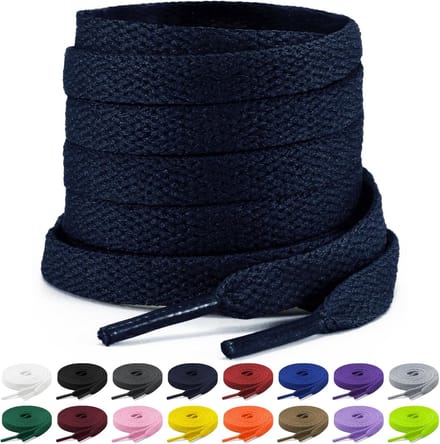 Solidchoice - 2 Paar Platte Veters 8 mm Breed voor Sportschoenen