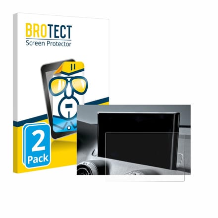 BROTECT - Screenprotector voor Audi Q2 Facelift 2024 - Folie Beschermfolie transparant 2 Stuks