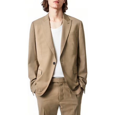AllSaints Cleaver Blazer Caenstone Brown Größe: 44 | Blazer Outlet | Herren | Braun