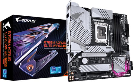 GIGABYTE B760M AORUS ELITE WIFI6E GEN5 Moederbord - Intel B760 - Intel LGA1700 - DDR5 RAM - Micro-ATX