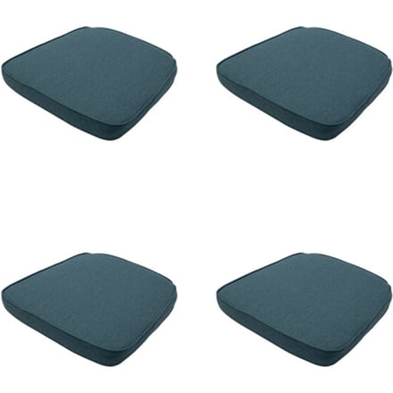 Madison - Zitkussen Wicker Sea blue canvas eco+ - Ca. 48x48 cm - Set van 4