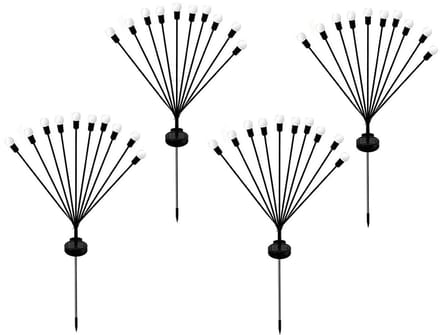 Set van 4 zonnebakens met 10 lampen H73CM LYRA