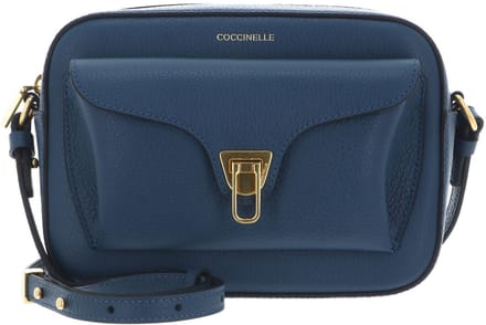 COCCINELLE Leren schoudertas Beat Soft Crossbody Bag Deep Blue blauw