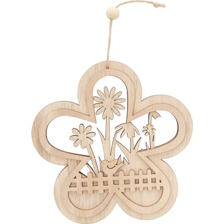 VBS Bloemenhanger / raamdecoratie "Vogel op het tuinhek"