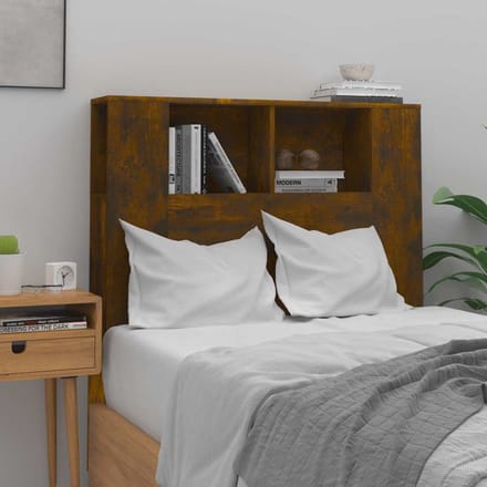 vidaXL - Hoofdbordkast - 100x18,5x102,5 - cm - gerookt - eikenkleurig