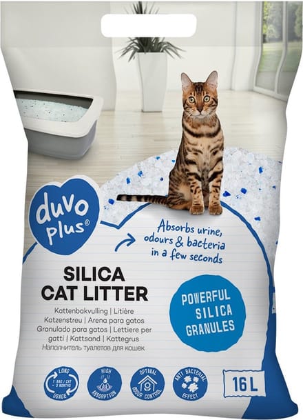 Duvo Silica Premium - Kattenbakvulling - 2 x 16L