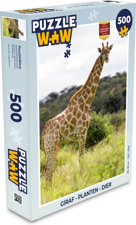 Puzzel Giraf - Planten - Dier - Legpuzzel - Puzzel 500 stukjes