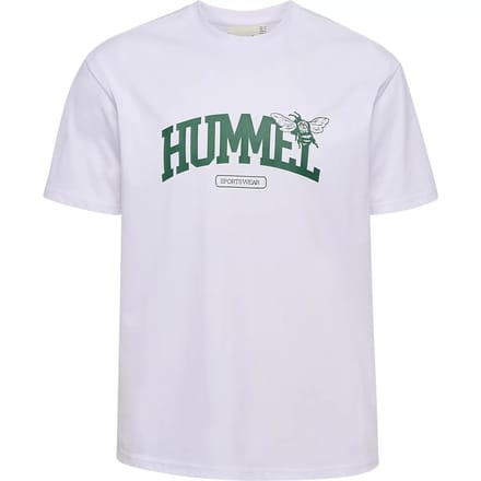 Hummel Loose University Bee T-shirt Met Korte Mouwen Wit L
