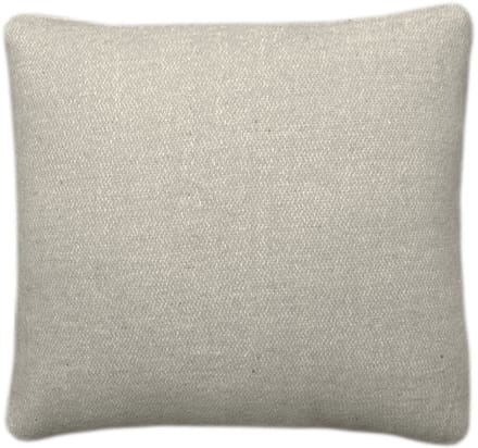 Beige double faced recycled wool square cushion