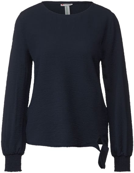 Street One - A343799 - Structured blouse w tie detail