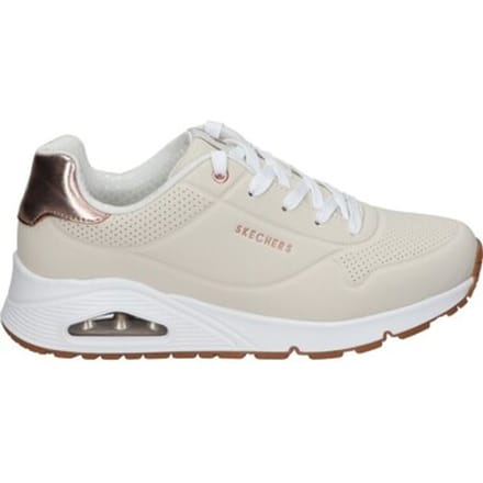 Skechers UNO GEN1 - SHIMMER AWAY Meisjes Sneakers - Naturel