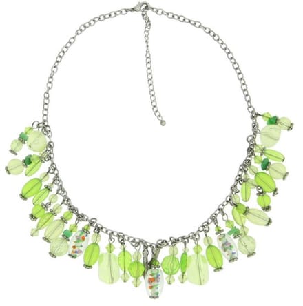 Behave - Schakelketting met diverse kralen 42 cm - Nikkelvrij - Mode-accessoire