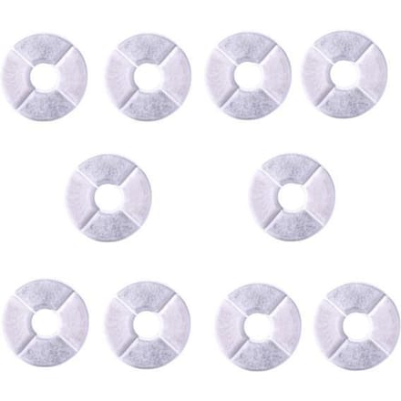 10 stuks bloem ronde huisdier waterdispenser filterelement kat waterdispenser filter katoen stuk circular wit