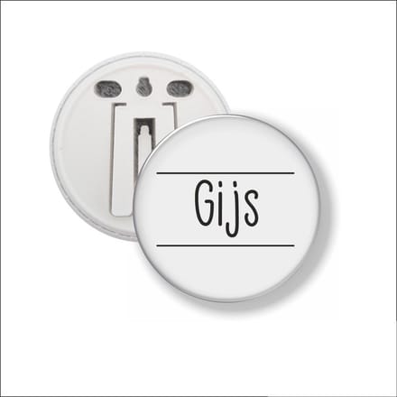 Button Met Clip 58 MM - Gijs