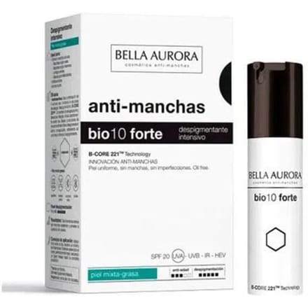 Crème dépigmentante - Bella Aurora - Bio10 Forte - Peau sensible - 30 ml - Unisexe