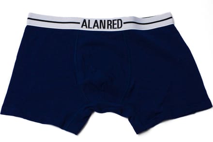 Alan Red Boxer - Long - Navy - M