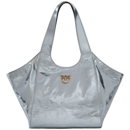 PINKO TOTE MINI BAG USED META Zilver N/A EU