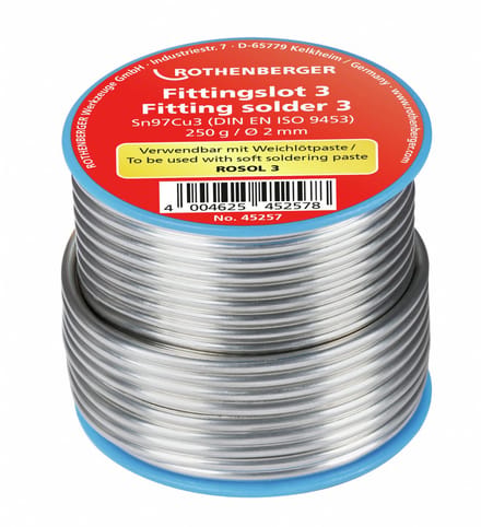 ROTHENBERGER Fittingsoldeer 3, 2mm, 250g, spoel - 45257