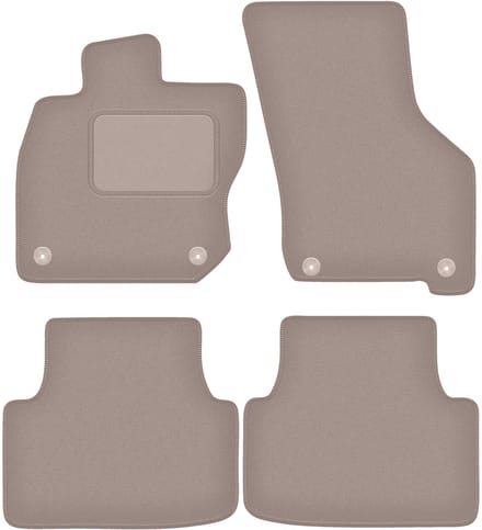 Beige veloursmatten voor: Skoda Audi A3 8Y MHEV 0 (2020-)