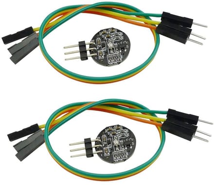 2 Stuks Hartslagsensor Module met Kabel Compatibel met Arduino